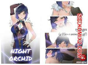 Genshin Impact. Ночная орхидея. Night Orchid. Nerkavan.