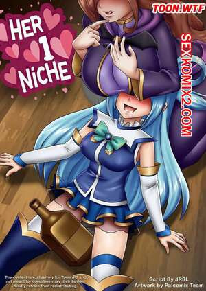 Konosuba. Ее 1 ниша. Her 1 Niche. Palcomix.