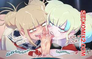 Академия. Химико, Харли и Деку. Himiko x Harley x Deku. Hornygraphite