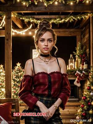 Miley Cyrus. Festive Performance Christmas Singer Disney Actress. QuantumAI