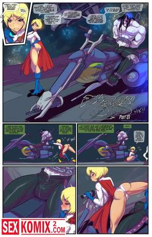 PowerGirl XXX Lobo. Английский.