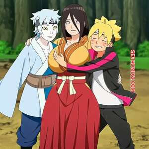 Hanabi x Boruto x Mitsuki. Tbaanime