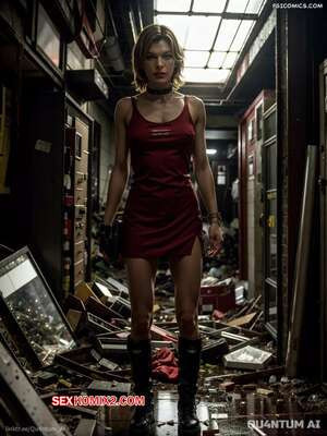 Milla Jovovich. Resident Evil Alice. QuantumAI