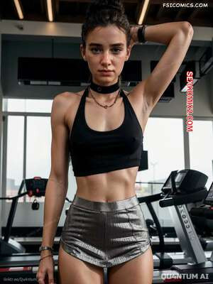 Ellie Williams. Last Of Us 2 At Gym. QuantumAI