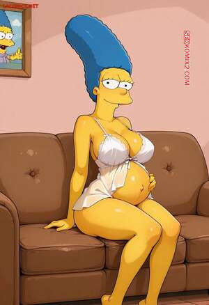 Marge Pregnant again. NaughtyToons