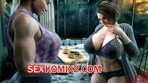 Resident Evil. Джил и Шева наслаждаются сладким рулетом. Rigid3d